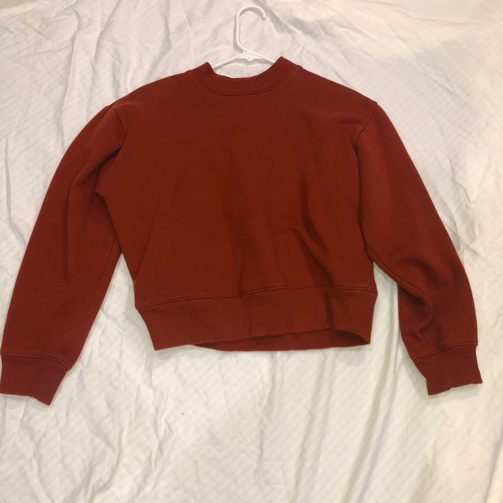 Rustic orange crewneck sweater